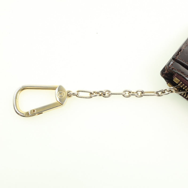 Louis Vuitton Amarante Monogram Vernis Key Pouch NM Pochette Cles Keychain
