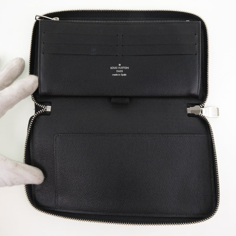 [Louis Vuitton] Louis Vuitton Zippy组织者石墨旅行盒M63077长钱包Damie Graphit Canvas黑色CA2192男士长钱包