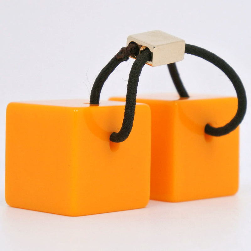 ルイヴィトン LOUIS VUITTON LV ヘアキューブ 小物 アクセサリー ヘアゴム プラスチック オレンジ