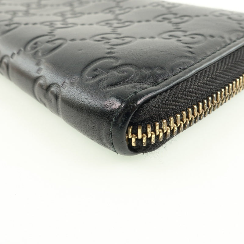 [Gucci] Gucci GG 332747 Long Wallet Simer Cuero Black Unisex Long Wallet