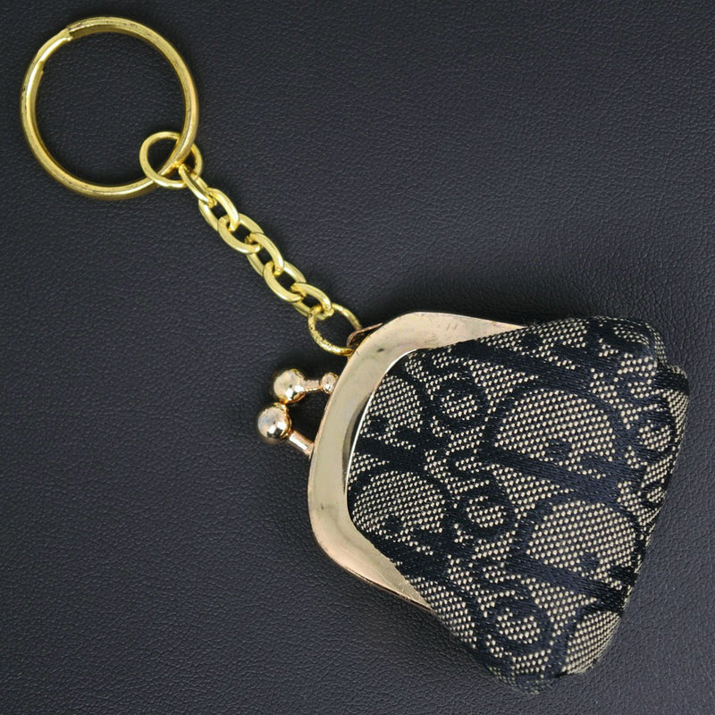 [Dior]基督教Dior魅力Gamaguchi Trotter Kanbus海军女士钥匙扣