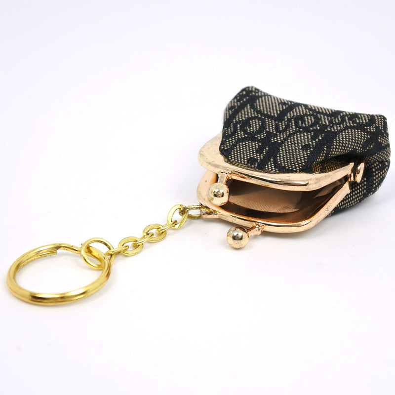 [Dior]基督教Dior魅力Gamaguchi Trotter Kanbus海军女士钥匙扣