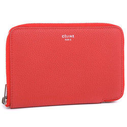 [CELINE] Celine medium zip round 104393AU8.27pE Bi -fold wallet Curf ladies Bi -fold wallet S rank