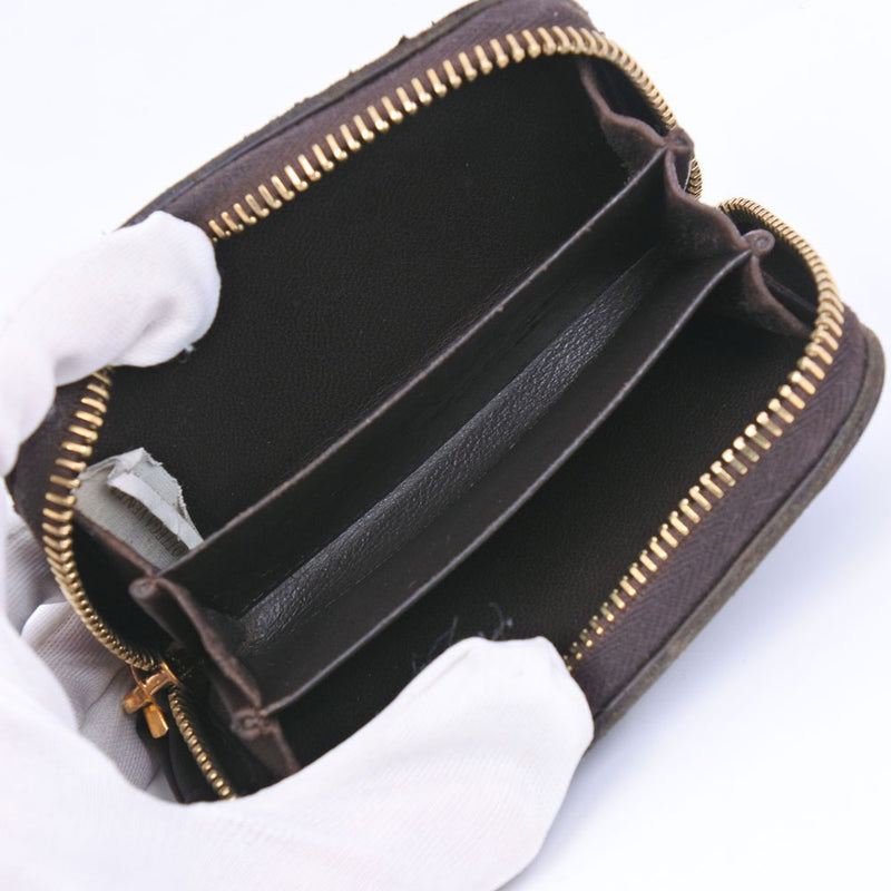 [BOTTEGAVENETA] Bottega Veneta coin purse coin case Intrecciato 114075 V0013 2040 Leather tea fastener coin Pocket unisex