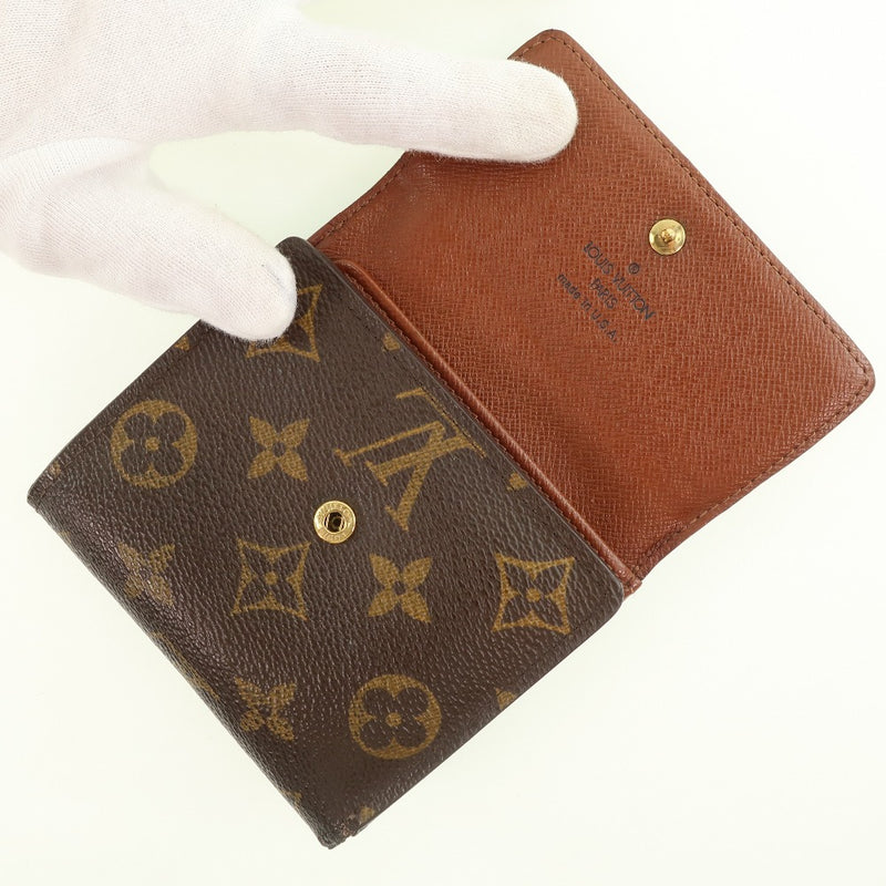 【LOUIS VUITTON】ルイ・ヴィトン
 ポルトビエ・カルトクレディ M61652 二つ折り財布
 モノグラムキャンバス 茶 ユニセックス 二つ折り財布