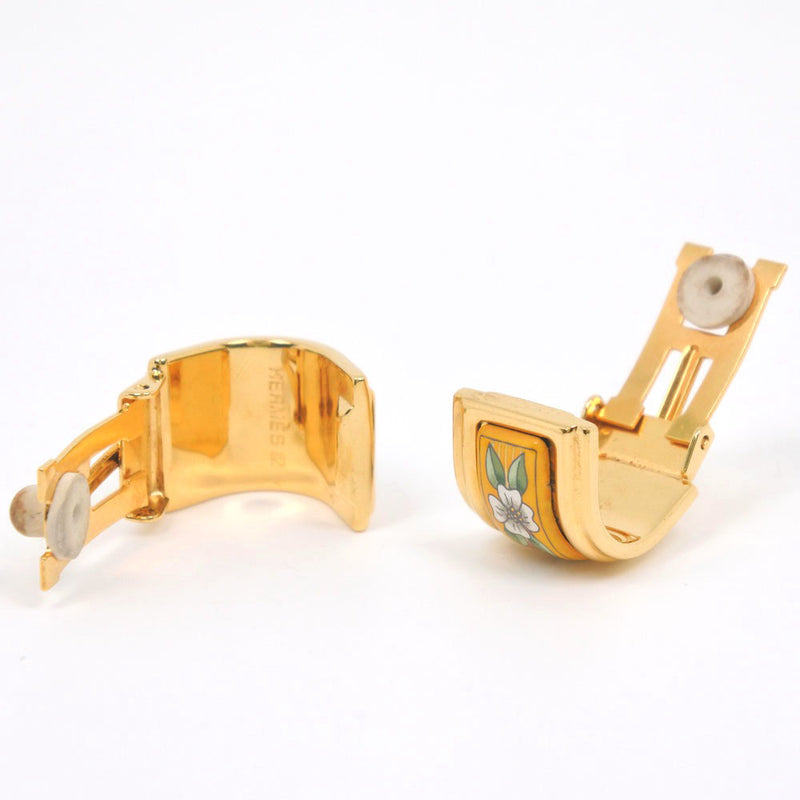 [Hermes] Hermes Emmaille Shichido Earrings Gold Gold Ladies Earrings A-Rank