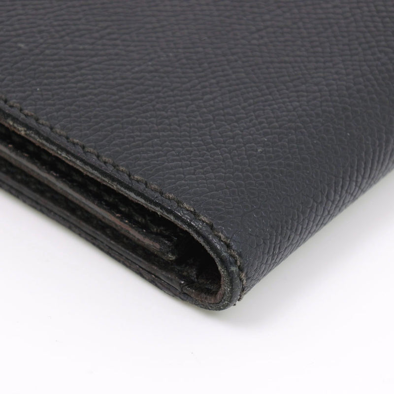 【CHANEL】シャネル
 二つ折り財布
 マットキャビアスキン 黒 レディース 二つ折り財布