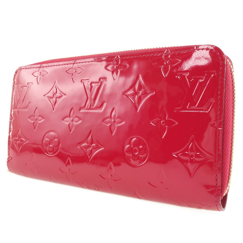 [Louis Vuitton] Louis Vuitton Round Fastener M91536 Long Wallet Monogram Verni Rose andyan Pink CA4172 Radies Ladies Long 지갑 A 순위