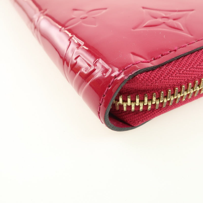 [LOUIS VUITTON] Louis Vuitton Round Fastener M91536 Long Wallet Monogram Verni Rose Andyan Pink CA4172 Radives Ladies Long Wallet A-Rank