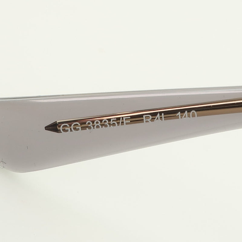 【GUCCI】グッチ
 GG3835 メガネ
 プラスチック グレー R41 140刻印 レディース メガネ
Sランク