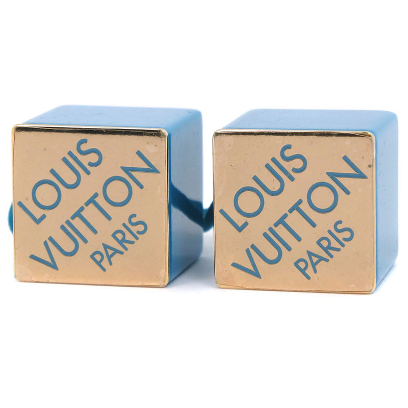 【LOUIS VUITTON】ルイ・ヴィトン
 ヘアゴム その他ファッション雑貨
 キューブ プラスチック×ゴム 青 Hair rubber レディースA-ランク