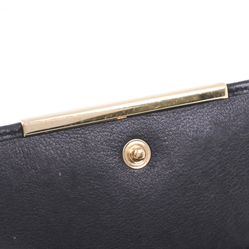 [GUCCI] Gucci 112664 Bi -fold wallet Simer Leather Black Ladies Bi -fold Wallet