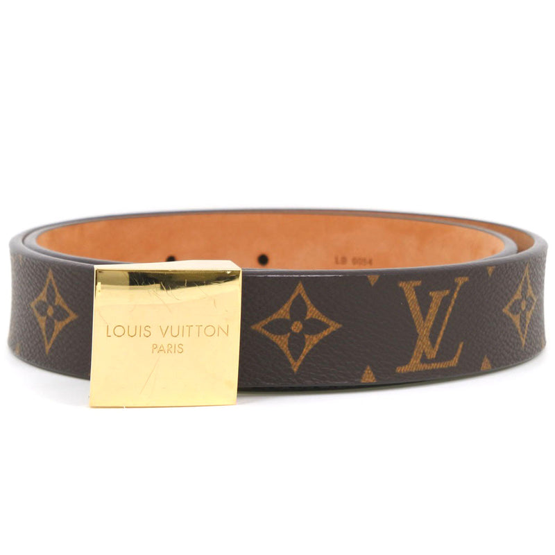 [Louis Vuitton] Louis Vuitton Santule Charest M6801W Belt Monogram Canvas Tea LB0054 Cinturón de hombres encontrado A-Rank