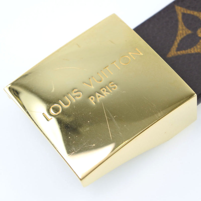 [Louis Vuitton] Louis Vuitton Santule Charest M6801W Belt Monogram Canvas Tea LB0054 Cinturón de hombres encontrado A-Rank