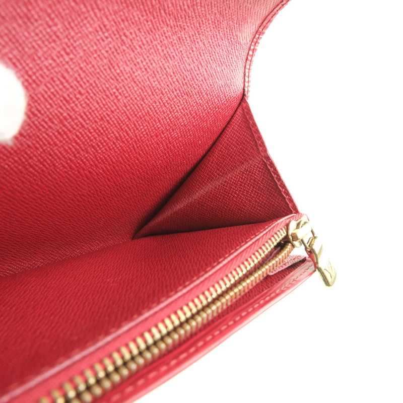 [Louis Vuitton] Louis Vuitton Port Monet M6359E Long 지갑 Epireeer Red Ladies Long Wallet