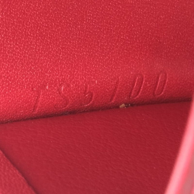 [Louis Vuitton] Louis Vuitton Multicre 4 4 ​​-unidades M91976 Caso clave Monograma Verni Pom Damur Red TS5100 Caso clave de mujeres grabadas