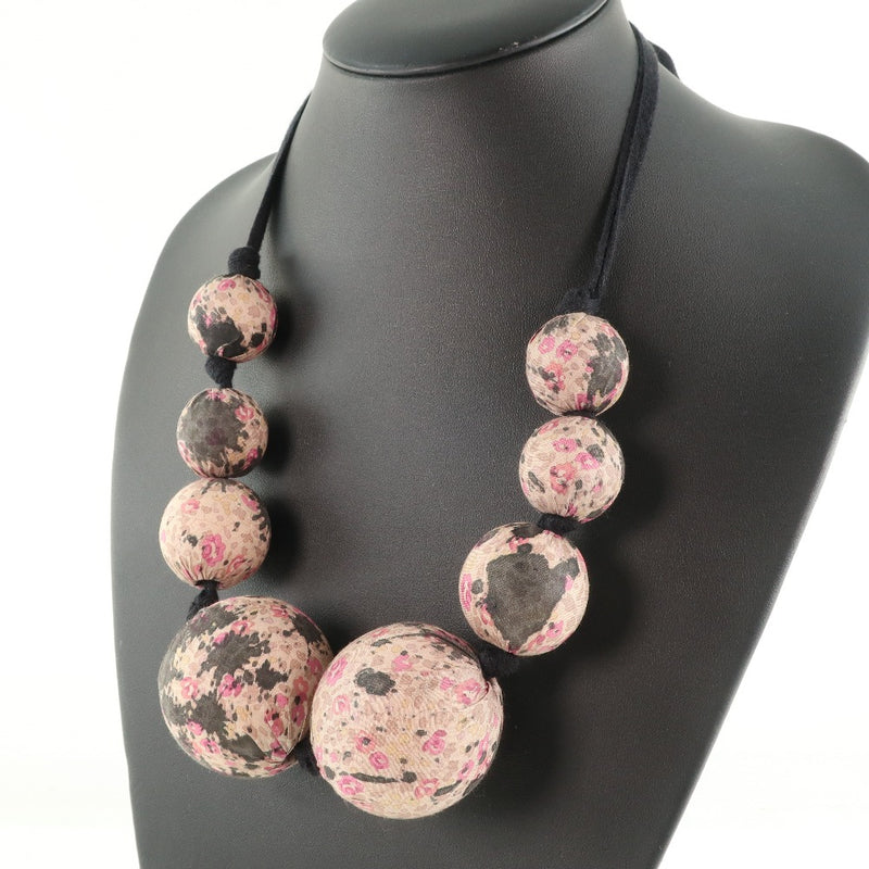 [LOUIS VUITTON] Louis Vuitton Ball Necklace Cotton Pink Ladies Necklace A Rank