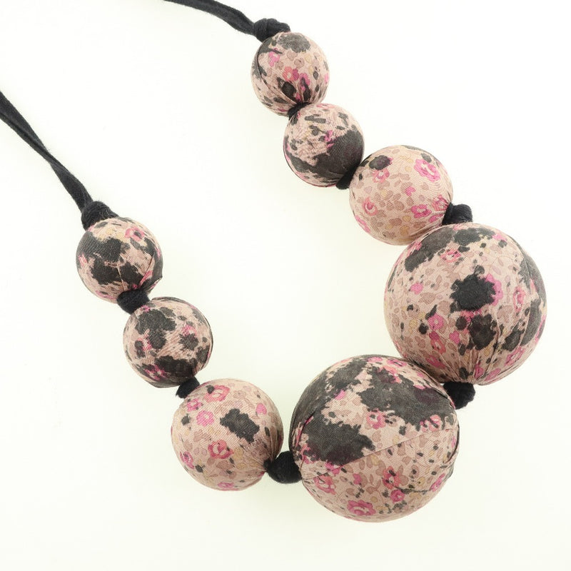 [LOUIS VUITTON] Louis Vuitton Ball Necklace Cotton Pink Ladies Necklace A Rank
