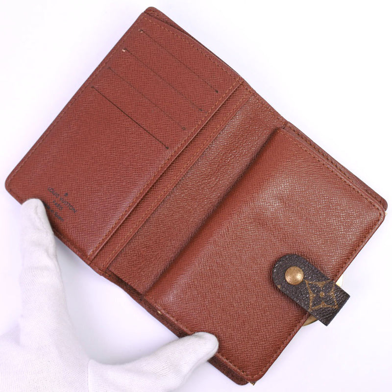 [LOUIS VUITTON] Louis Vuitton Porto Monvier Vienois M61663 Bi -fold Wallet Monogram Canvas Tea CA0023 Branded Ladies Bi -fold Wallet