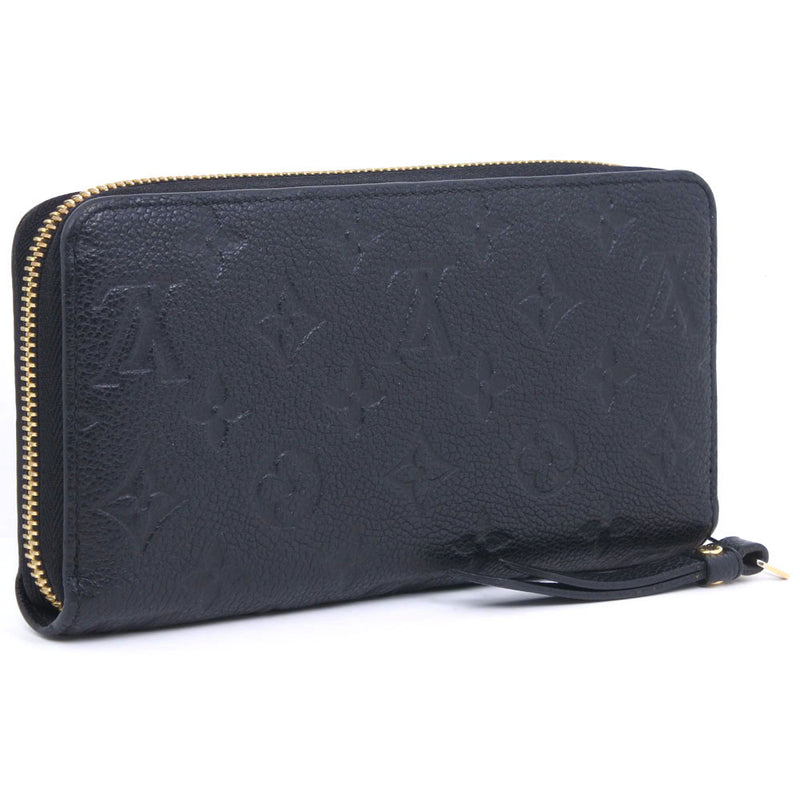 [LOUIS VUITTON] Louis Vuitton Zippy Wallet Round Fastener M60571 Long Wallet Monogram Anplant Noir Black Black SP0116 Real Wallet A-Rank