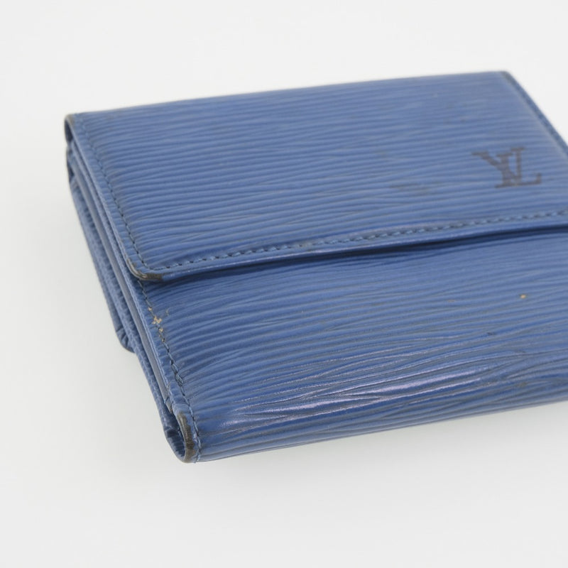 Louis Vuitton, Bags, Louis Vuitton Blue Epi Leather Trifold Wallet