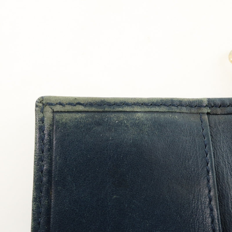 [DIOR] Christian Dior Trotter 6- 키 케이스 캔버스 x 가죽 검은 여성 키 케이스