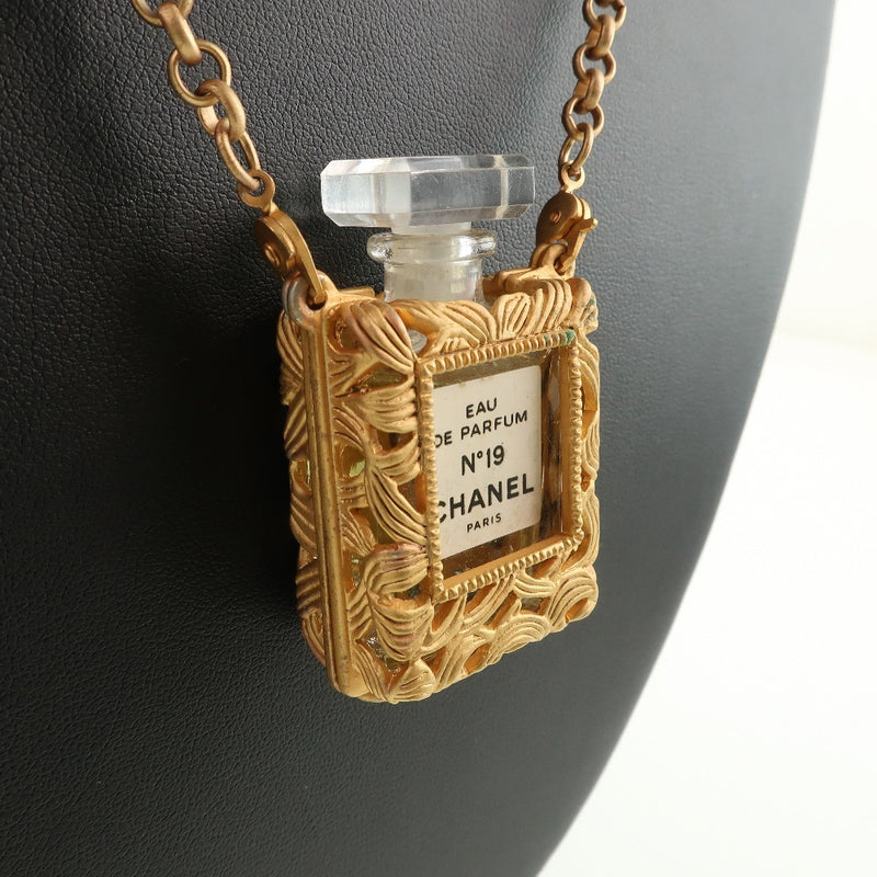 [CHANEL] Chanel perfume necklace gold plating gold ladies necklace