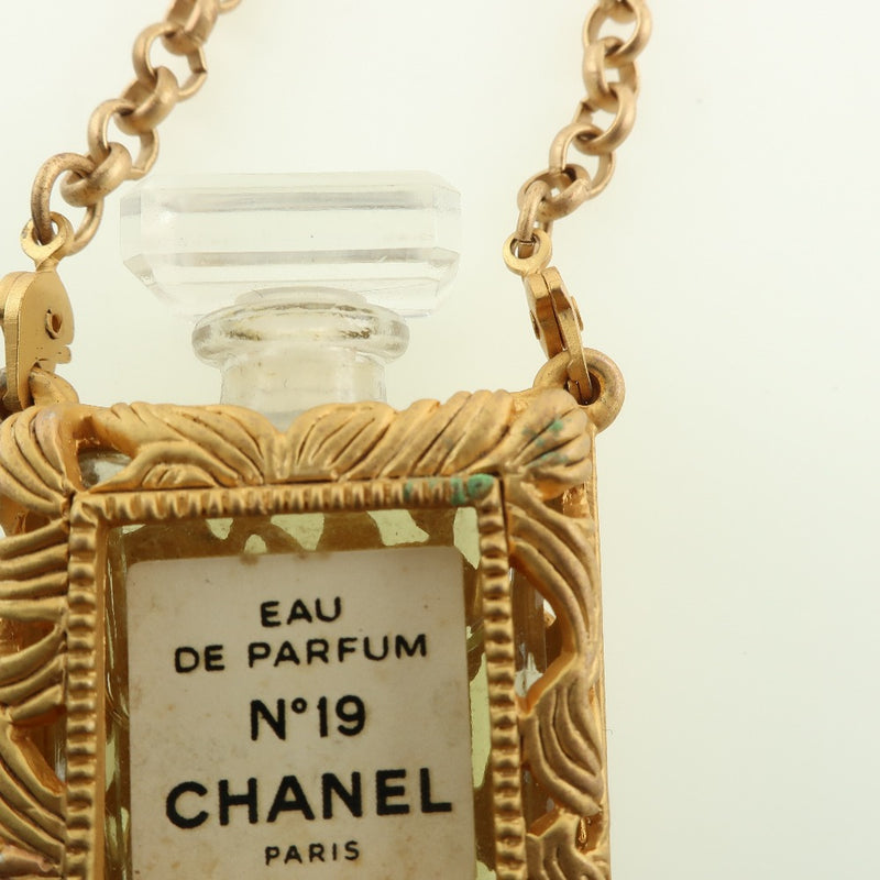 [CHANEL] Chanel perfume necklace gold plating gold ladies necklace