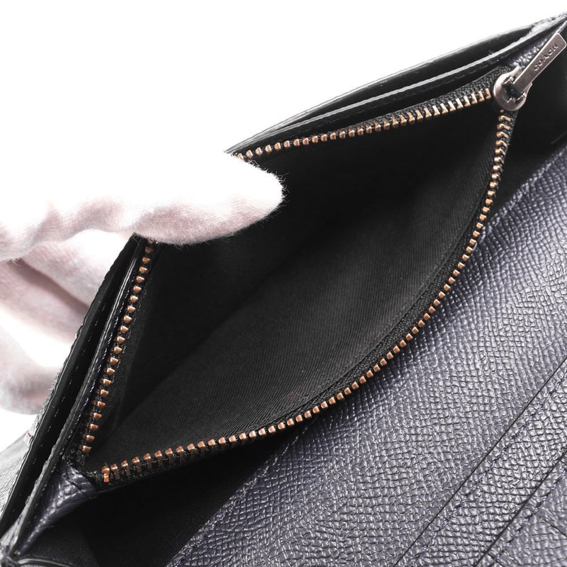 [Coach] Coach F59109 Long wallet leather black men's long wallet A rank
