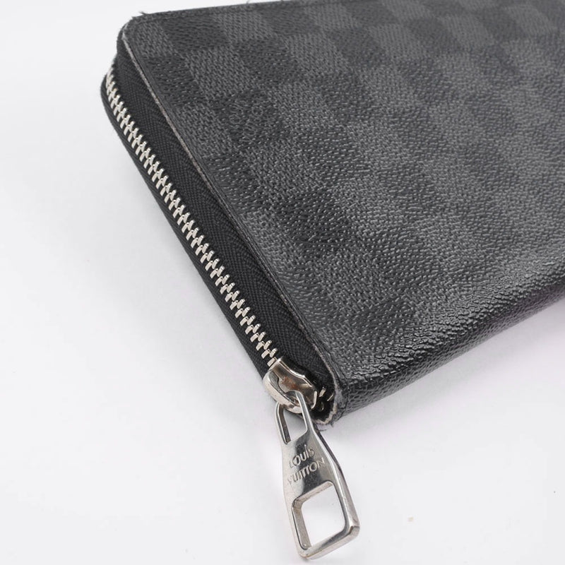 [LOUIS VUITTON] Louis Vuitton Zippy Organizer N60111 Long Wallet Dami Graphit Canvas Black Men's Long Wallet