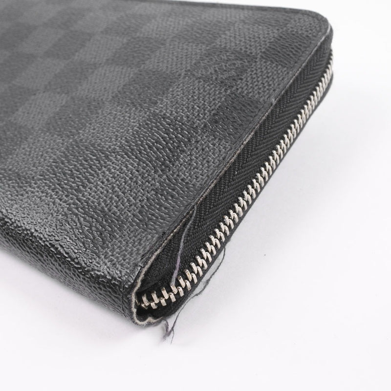 [Louis Vuitton] Louis Vuitton Zippy Organizer N60111 Long Wallet Dami Graphit Canvas Black Men 's Long Wallet