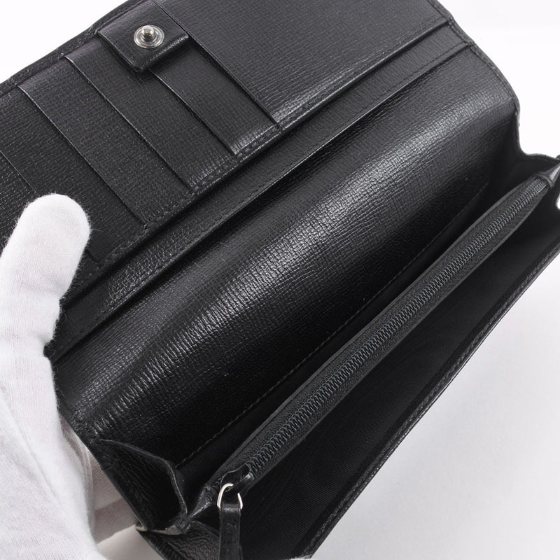 [GUCCI] Gucci 123660 Long Wallet Leather Black Men's Long Wallet A Rank