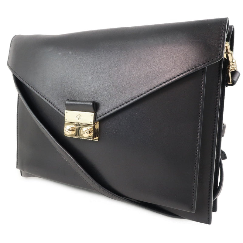 [MULBERRY] Marbury Shoulder Bag Calf Black Ladies Shoulder Bag A-Rank