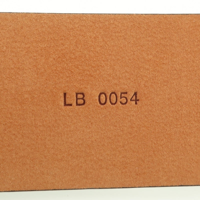 [LOUIS VUITTON] Louis Vuitton Santule Carre M6800W Belt Monogram Canvas tea LB0054 engraved ladies belt A rank