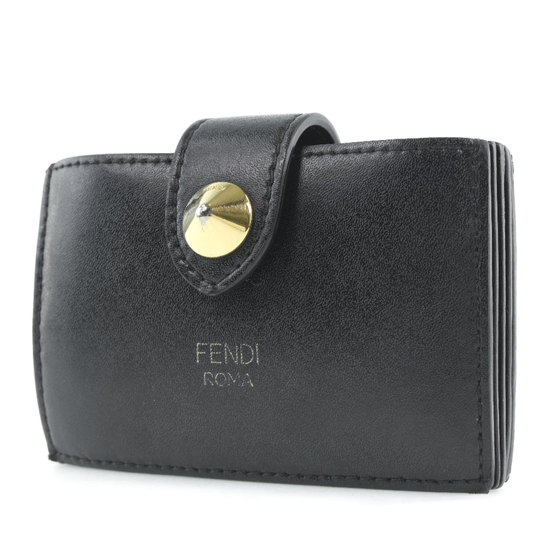 【FENDI】フェンディ
 ドットコム カードケース
 カーフ 黒 ユニセックス カードケース