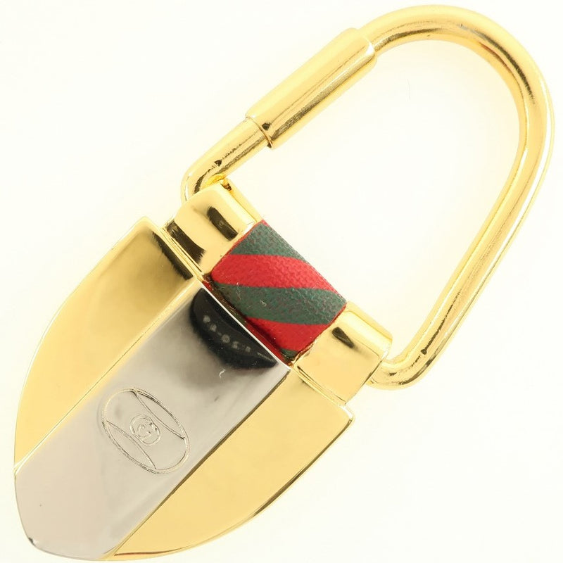 [GUCCI] Gucci Shield Keyling 3018 Keychain Gold Plated Unisex Keychain A Rank
