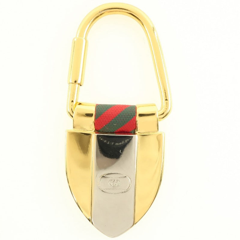 [Gucci] Gucci Shield Keyling 3018 Keychain Gold Unisex Keychain A Rank