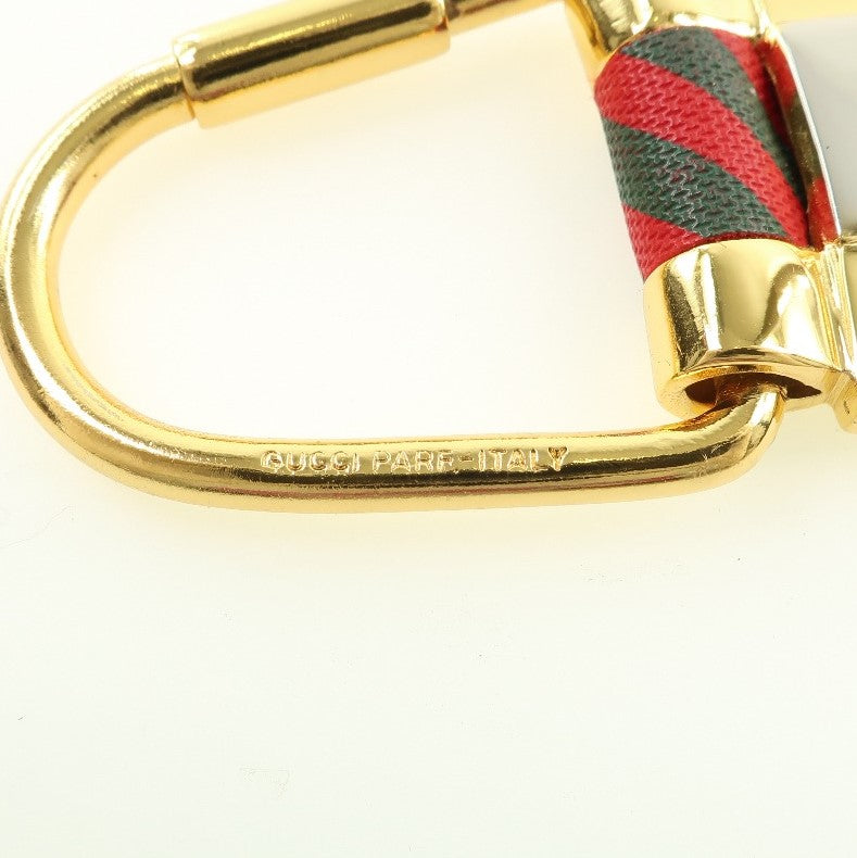 [GUCCI] Gucci Shield Keyling 3018 Keychain Gold Plated Unisex Keychain A Rank