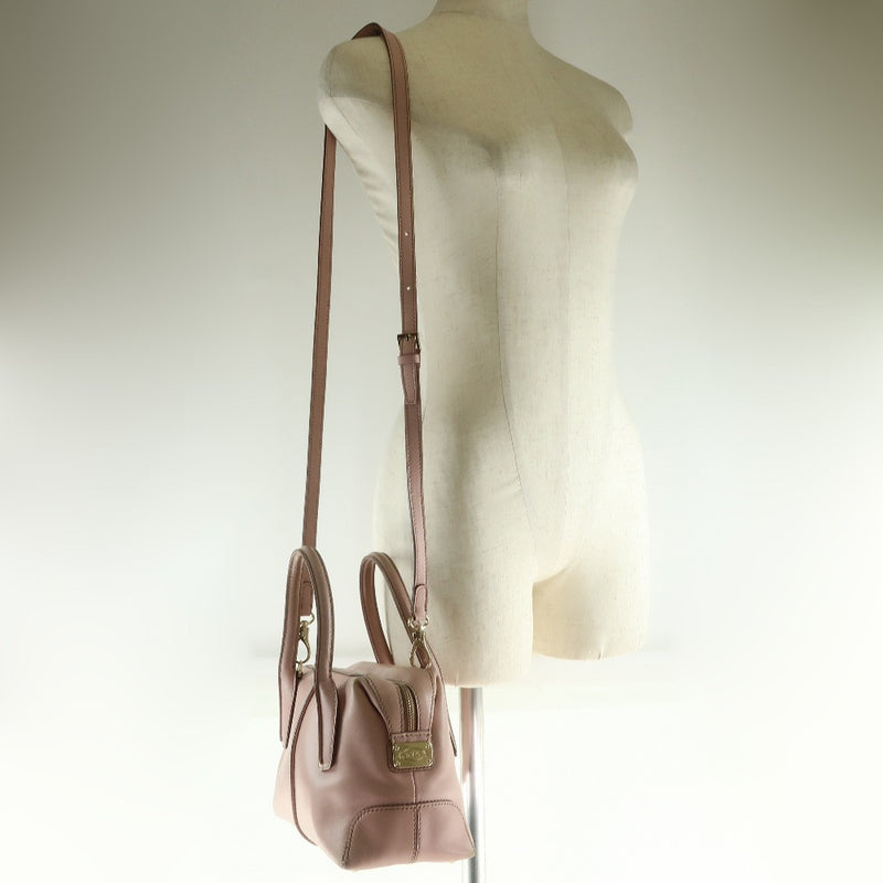 [TOD'S] Tods 2WAY Shoulder Handbag Calf Pink Ladies Handbag