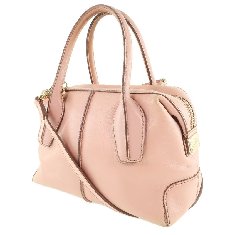 [TOD'S] Tods 2WAY Shoulder Handbag Calf Pink Ladies Handbag