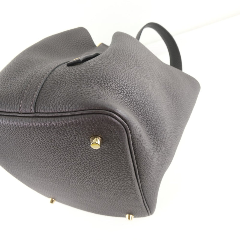 [HERMES] Hermes Picotan Lock MM Handbag Toryon Lemance Ebeene D engraved Ladies Handbag A+Rank