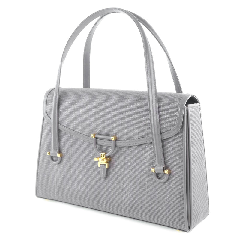 [Comtesse] Contes Handbag Hose Horse Horse x Leather Gray Ladies Handbag A-Rank