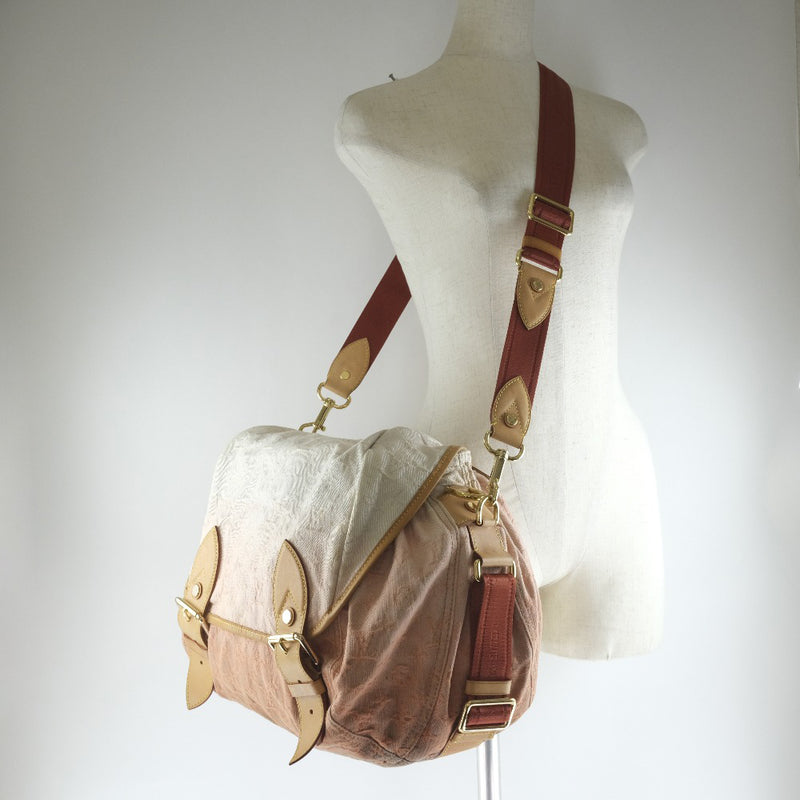 Louis Vuitton Sunrise Shoulder Bag Denim Orange 1926791