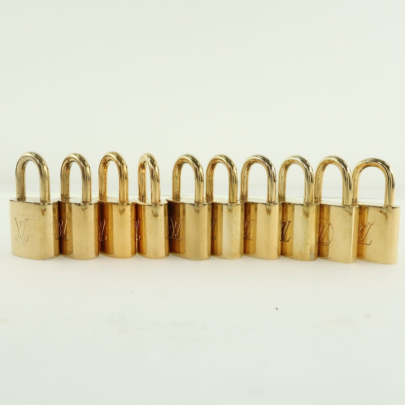 【LOUIS VUITTON】ルイ・ヴィトン
 パドロック＆キー カデナ
 10個セット 真鍮 ゴールド 錠前 Padlock & key ユニセックス