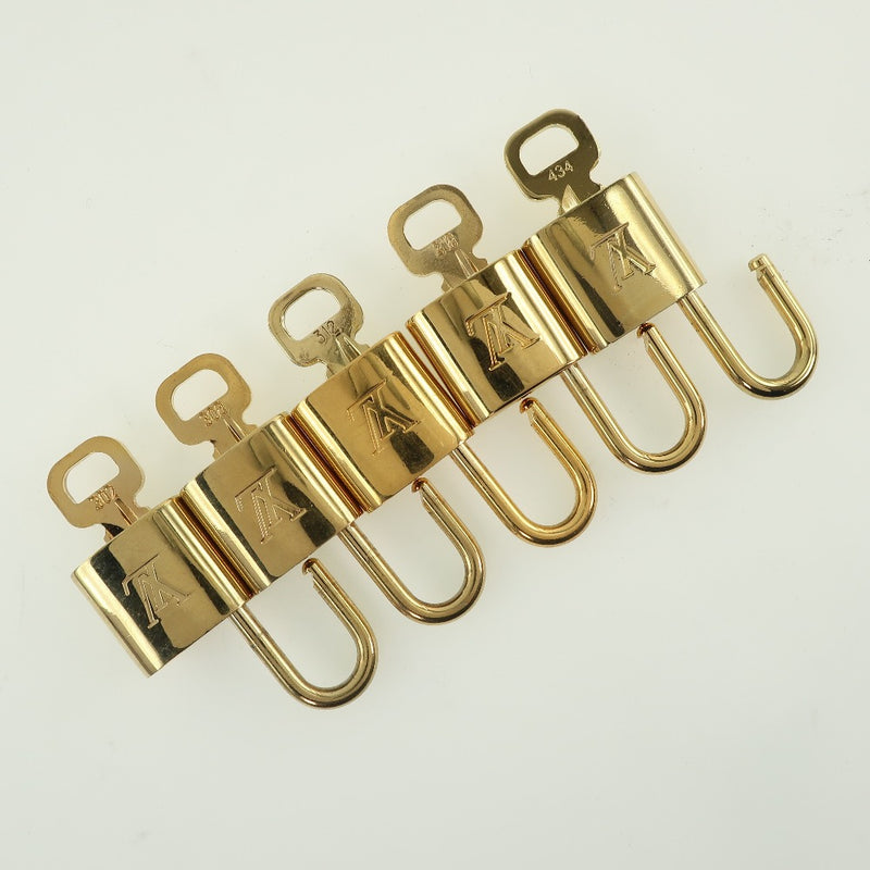 【LOUIS VUITTON】ルイ・ヴィトン
 パドロック＆キー カデナ
 10個セット 真鍮 ゴールド 錠前 Padlock & key ユニセックス