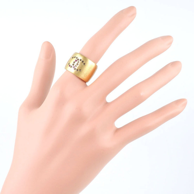 [CHANEL] Chanel Coco Mark/Heart Ring/Ring Gold Plating 13 Red Ladies Ring/Ring