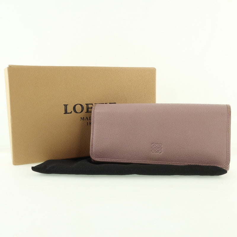 [Loewe] Loewe Wallet Calf Calf Pink Ladies长钱包