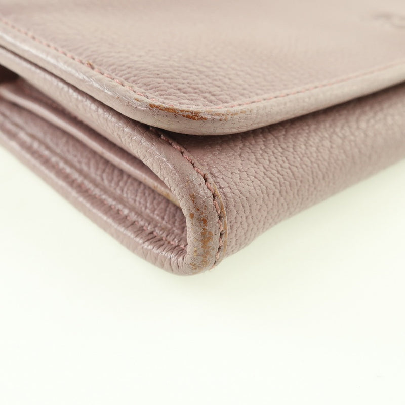 [LOEWE] Loewe Wallet Calf Pink Ladies Long Wallet