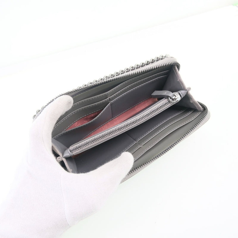 [Stella McCartney] Stella McCartney 라운드 패스너 지갑 지갑 폴리 에스테르 회색 숙녀 긴 지갑