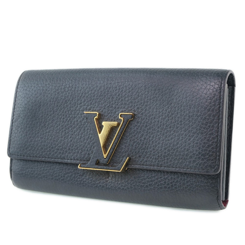 [Louis Vuitton] Louis Vuitton Portofoille Capsine M61248 Long Wallet x Trillon Black Mi3189 Billetera de damas grabadas